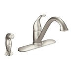 MOEN 7840SRS Camerist Chrome One-Handle Low Arc Kitchen Faucet - Spot Resist Stainless