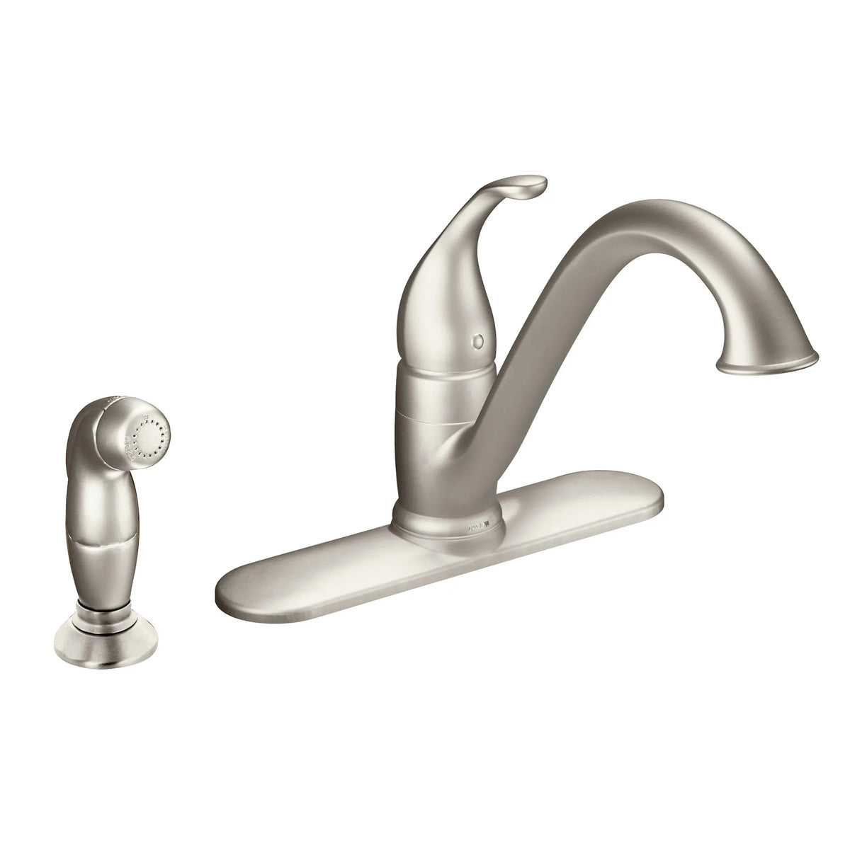 MOEN 7840SRS Camerist Chrome One-Handle Low Arc Kitchen Faucet - Spot Resist Stainless