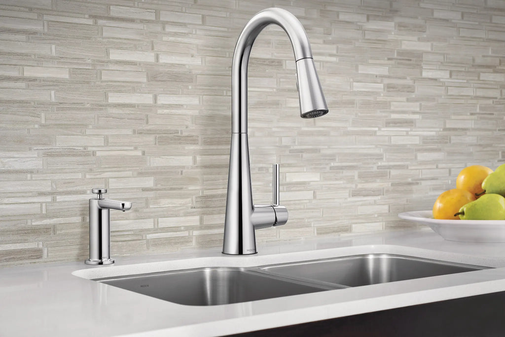 MOEN 7864 Sleek One-Handle High Arc Pulldown Kitchen Faucet - Chrome