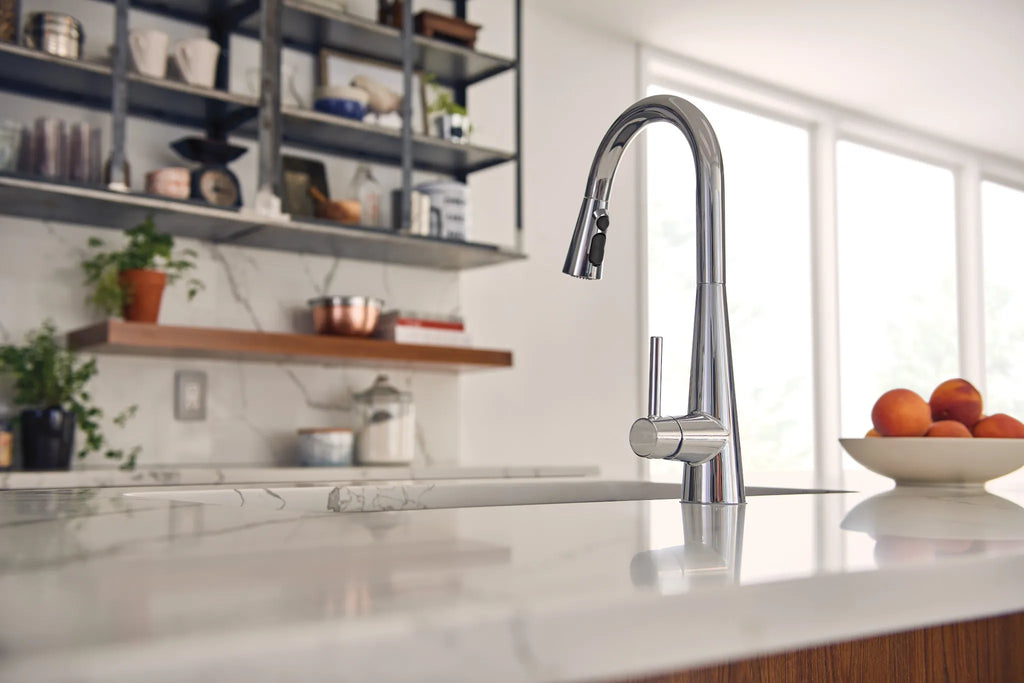 MOEN 7864 Sleek One-Handle High Arc Pulldown Kitchen Faucet - Chrome