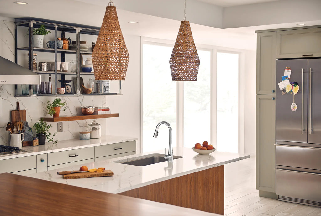 MOEN 7864 Sleek One-Handle High Arc Pulldown Kitchen Faucet - Chrome