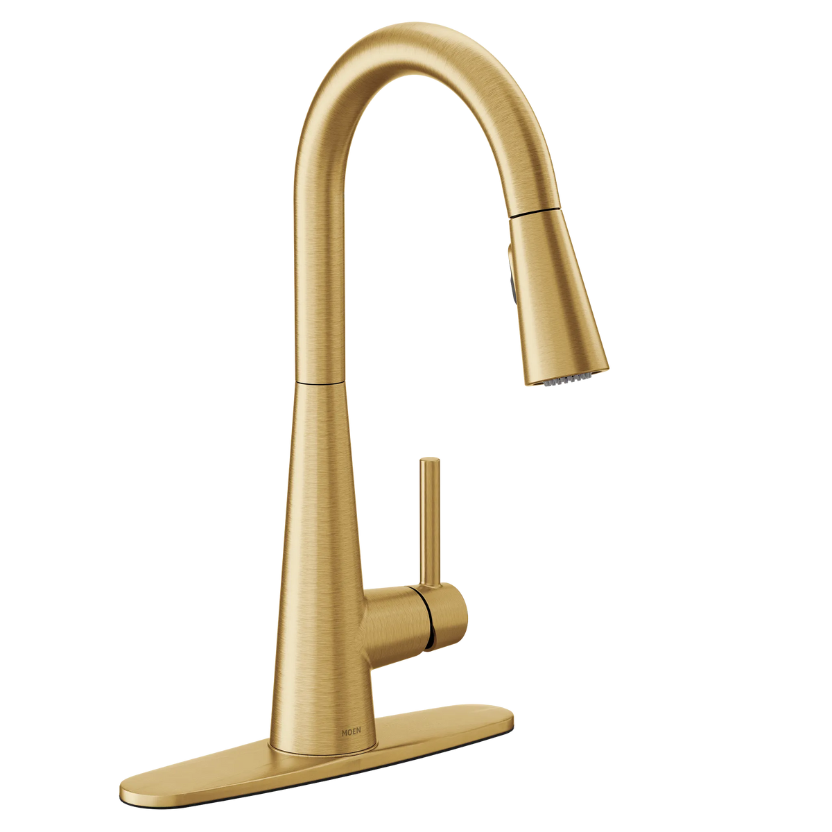 MOEN 7864BG Sleek One-Handle High Arc Pulldown Kitchen Faucet - Brushed Gold