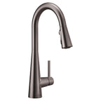 MOEN 7864BLS Sleek One-Handle High Arc Pulldown Kitchen Faucet - Black Stainless