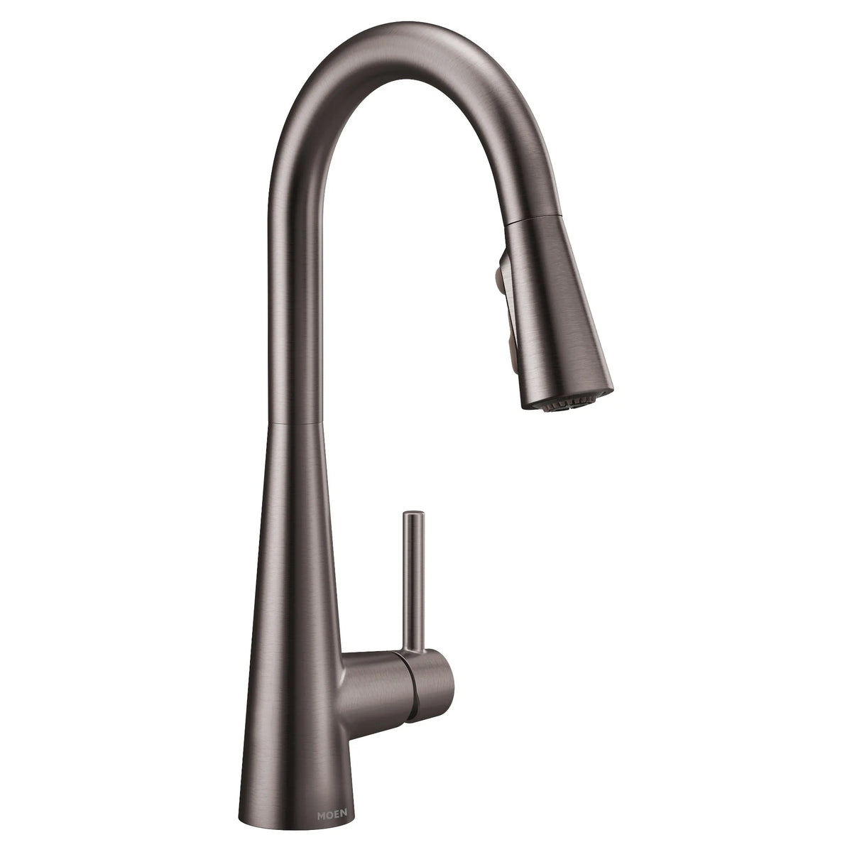 MOEN 7864BLS Sleek One-Handle High Arc Pulldown Kitchen Faucet - Black Stainless