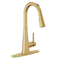MOEN 7864EVBG Sleek Smart Pulldown Touchless Kitchen Faucet - Brushed Gold
