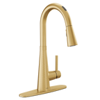 MOEN 7864EVBG Sleek Smart Pulldown Touchless Kitchen Faucet - Brushed Gold
