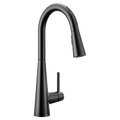 MOEN 7864EVBL Sleek Smart Pulldown Touchless Kitchen Faucet - Matte Black
