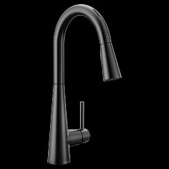 MOEN 7864EVBL Sleek  One-Handle Pulldown Kitchen Faucet In Matte Black