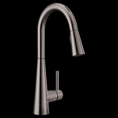 MOEN 7864EVBLS Sleek  One-Handle Pulldown Kitchen Faucet In Black Stainless