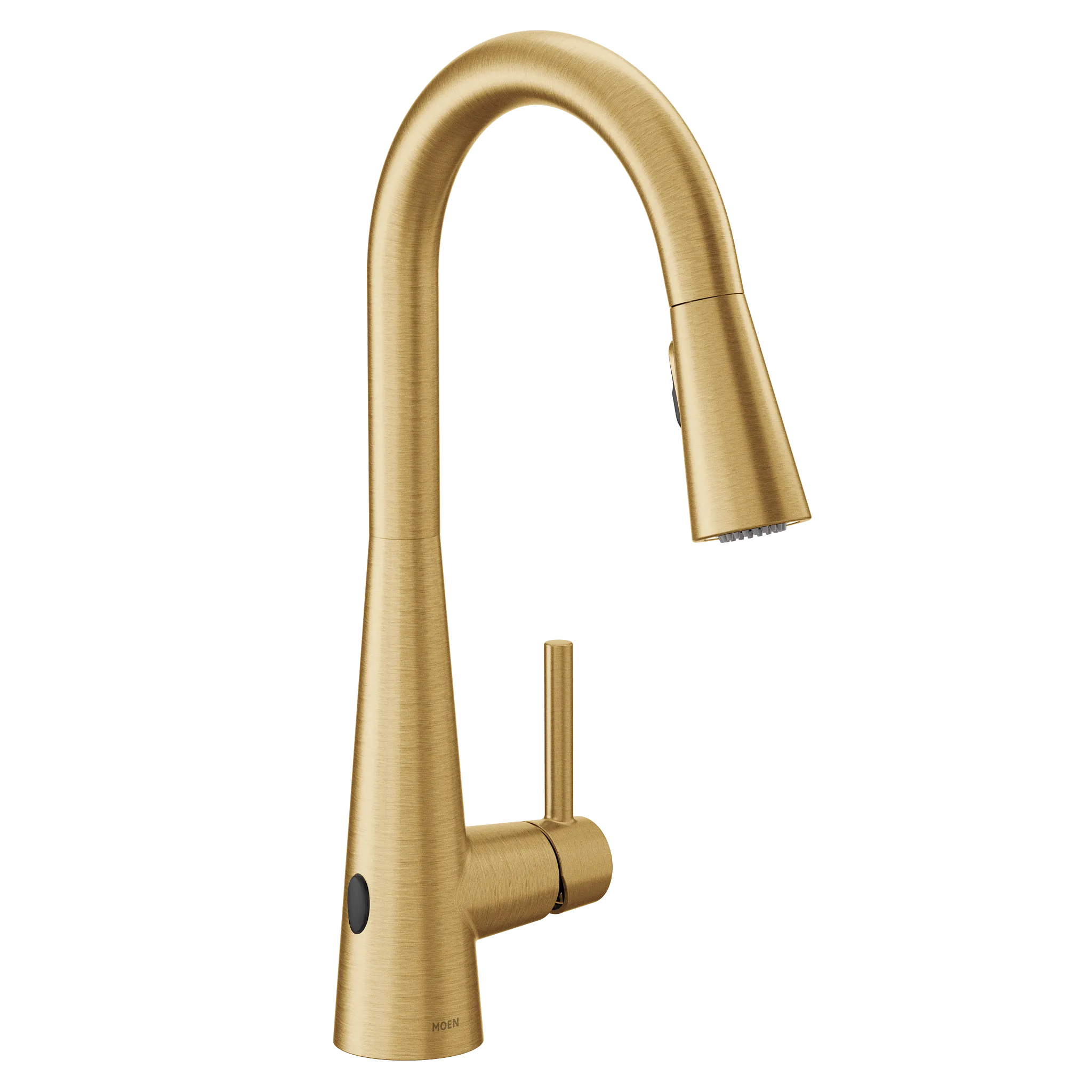 MOEN 7864EWBG Sleek Motionsense Wave One-Handle Pulldown Touchless Kitchen Faucet - Brushed Gold