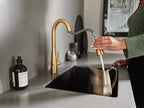 MOEN 7864EWBG Sleek Motionsense Wave One-Handle Pulldown Touchless Kitchen Faucet - Brushed Gold