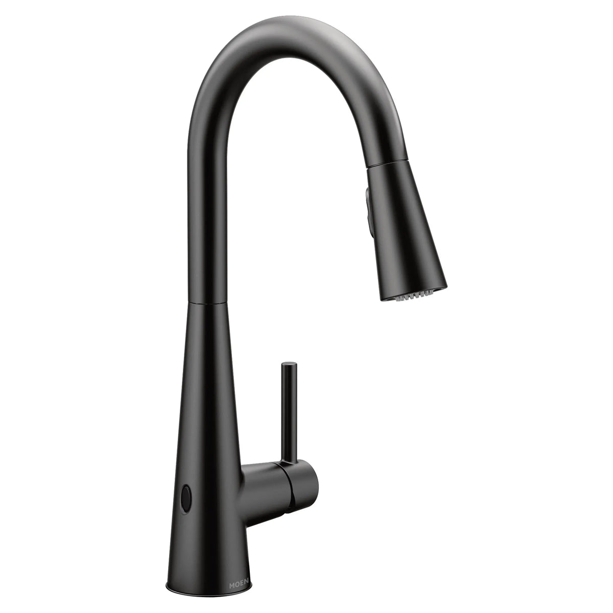 MOEN 7864EWBL Sleek Motionsense Wave One-Handle Pulldown Touchless Kitchen Faucet - Matte Black