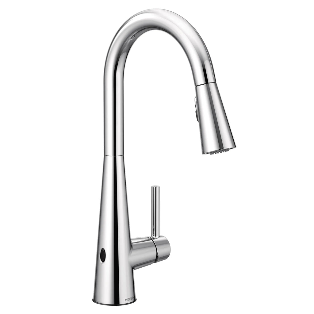 MOEN 7864EWC Sleek Motionsense Wave One-Handle Pulldown Touchless Kitchen Faucet - Chrome