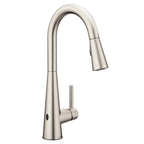 MOEN 7864EWSRS Sleek Motionsense Wave One-Handle Pulldown Touchless Kitchen Faucet - Spot Resist Stainless