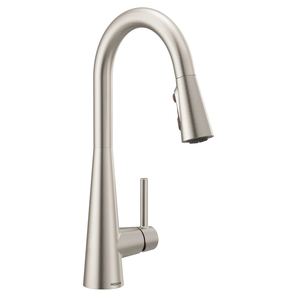 MOEN 7864SRS Sleek One-Handle High Arc Pulldown Kitchen Faucet - Spot Resist Stainless
