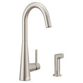 MOEN 7870SRS Sleek Chrome One-Handle Kitchen Faucet - Spot Resist Stainless