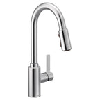 MOEN 7882 Genta Lx One-Handle High Arc Pulldown Kitchen Faucet - Chrome