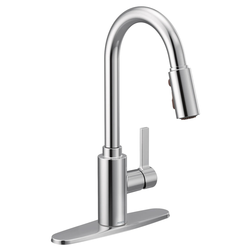 MOEN 7882 Genta Lx One-Handle High Arc Pulldown Kitchen Faucet - Chrome