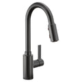 MOEN 7882BL Genta Lx One-Handle High Arc Pulldown Kitchen Faucet - Matte Black