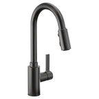 MOEN 7882BL Genta Lx One-Handle High Arc Pulldown Kitchen Faucet - Matte Black