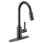 MOEN 7882BL Genta Lx One-Handle High Arc Pulldown Kitchen Faucet - Matte Black