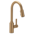 MOEN 7882BZG Genta Lx One-Handle High Arc Pulldown Kitchen Faucet - Bronzed Gold