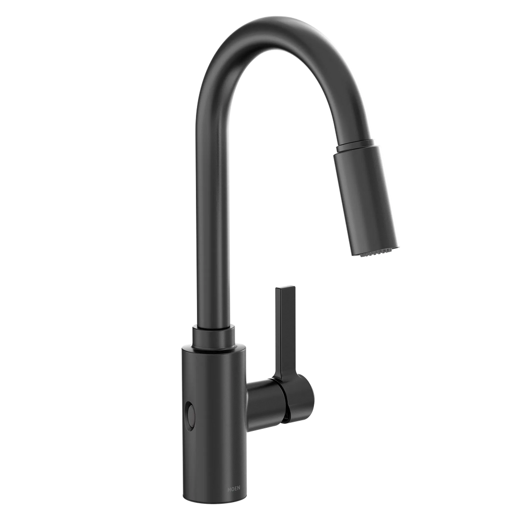 MOEN 7882EWBL Genta Lx Motionsense Wave One-Handle Pulldown Touchless Kitchen Faucet - Matte Black