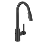 MOEN 7882EWBL Genta Lx Motionsense Wave One-Handle Pulldown Touchless Kitchen Faucet - Matte Black