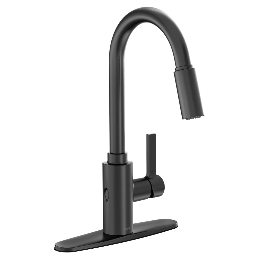 MOEN 7882EWBL Genta Lx Motionsense Wave One-Handle Pulldown Touchless Kitchen Faucet - Matte Black