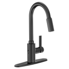 MOEN 7882EWBL Genta Lx Motionsense Wave One-Handle Pulldown Touchless Kitchen Faucet - Matte Black