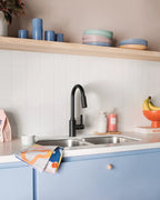 MOEN 7882EWBL Genta Lx Motionsense Wave One-Handle Pulldown Touchless Kitchen Faucet - Matte Black