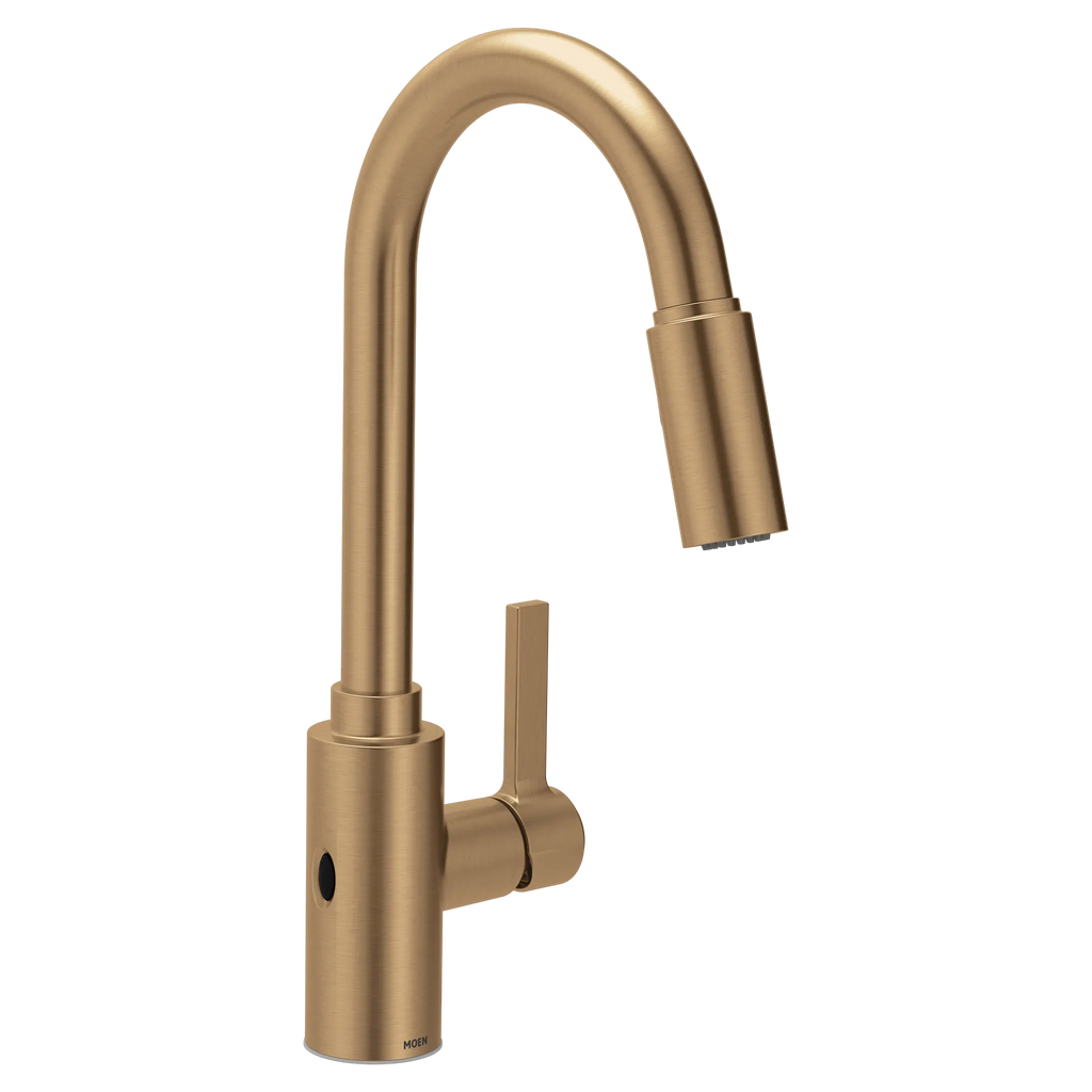 MOEN 7882EWBZG Genta Lx Motionsense Wave One-Handle Pulldown Touchless Kitchen Faucet - Bronzed Gold