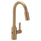 MOEN 7882EWBZG Genta Lx Motionsense Wave One-Handle Pulldown Touchless Kitchen Faucet - Bronzed Gold
