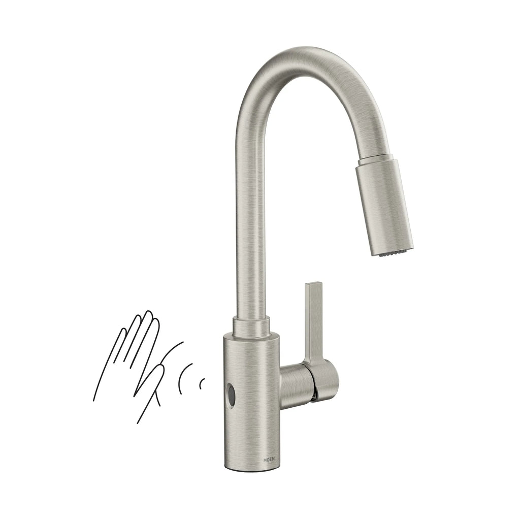 MOEN 7882EWSRS Genta Lx Motionsense Wave One-Handle Pulldown Touchless Kitchen Faucet - Spot Resist Stainless