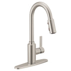 MOEN 7882SRS Genta Lx One-Handle High Arc Pulldown Kitchen Faucet - Spot Resist Stainless