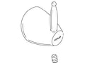 KOHLER Handle Assembly - Vibrant Brushed Nickel, K-79051-BN