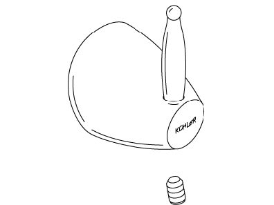 KOHLER Handle Assembly - Vibrant Brushed Nickel, K-79051-BN