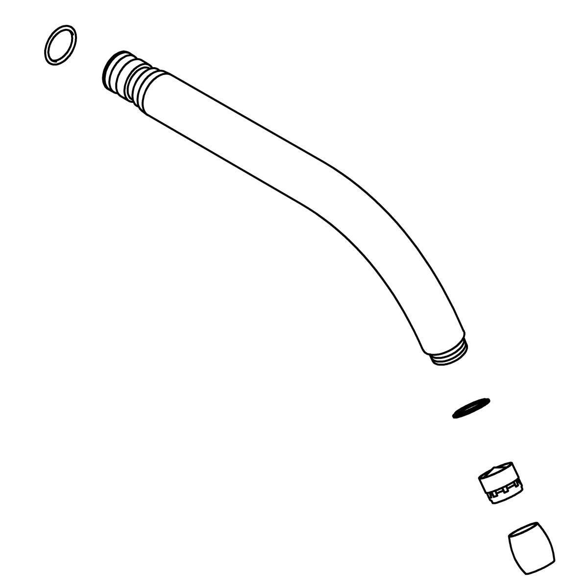 KOHLER Spout Assembly, 6 1/4" - Polished Chrome, K-79061-CP