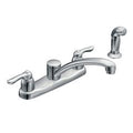 MOEN 7907 Chateau Two-Handle Low Arc Kitchen Faucet - Chrome