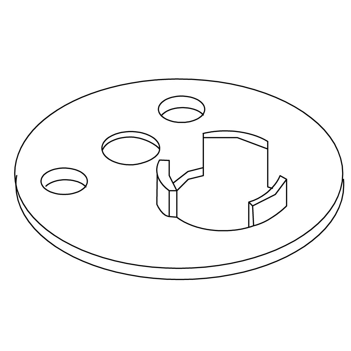 KOHLER Mounting Plate, Plated, K-79361