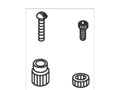 KOHLER Spline Adapter/Screw Kit, K-79633