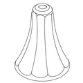 KOHLER Bonnet,8-Sided Widespread - Vibrant Brushed Nickel, K-79690-BN
