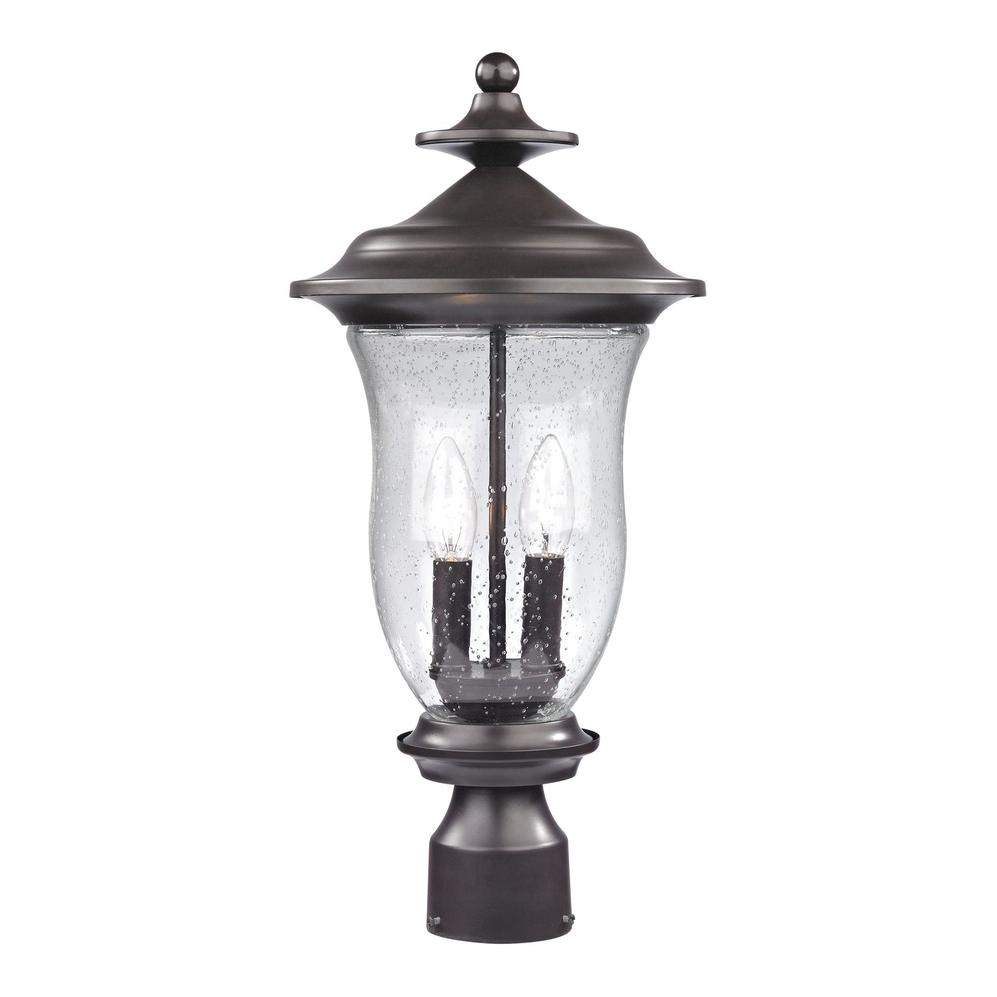 THOMAS 8002EP/75 Trinity 20'' High 2-Light Outdoor Post Light - Oil Rubbed Bronze