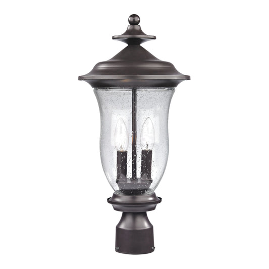 THOMAS 8002EP/75 Trinity 20'' High 2-Light Outdoor Post Light - Oil Rubbed Bronze