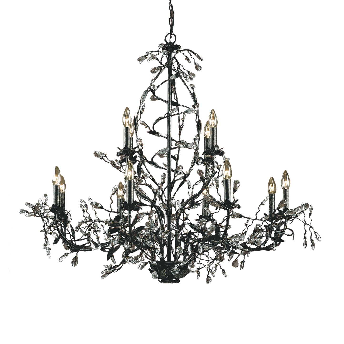 ELK SHOWROOM 8055/8+4 Circeo 38'' Wide 12-Light Chandelier - Deep Rust