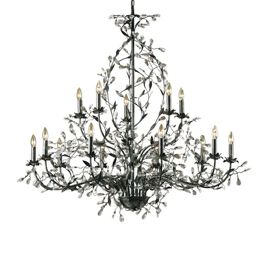 ELK SHOWROOM 8056/10+5 Circeo 54'' Wide 15-Light Chandelier - Deep Rust