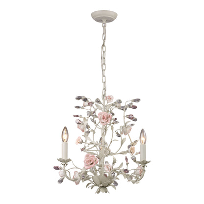 ELK SHOWROOM 8091/3 Heritage 18'' Wide 3-Light Chandelier - Cream