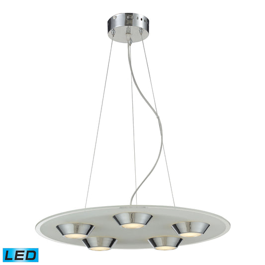 ELK SHOWROOM 81063/5 Brentford 22'' Wide 5-Light Pendant - Chrome