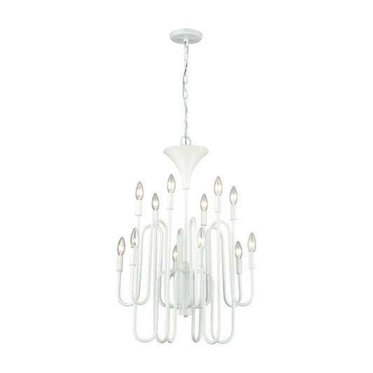 ELK SHOWROOM 81297/12 Decatur 22'' Wide 12-Light Chandelier - Matte White