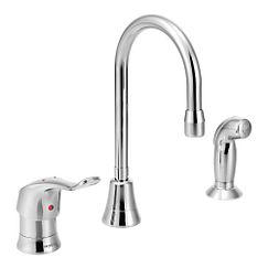 MOEN 8138 M-Dura One-Handle Multi-Purpose Faucet - Chrome